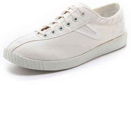 Tretorn Nylite Canvas Sneakers in White for Men (White/White) | Lyst