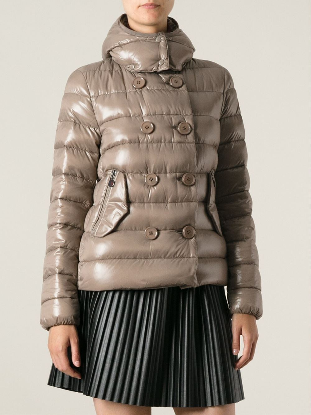 Lyst - Moncler Plane Padded Jacket in Gray
