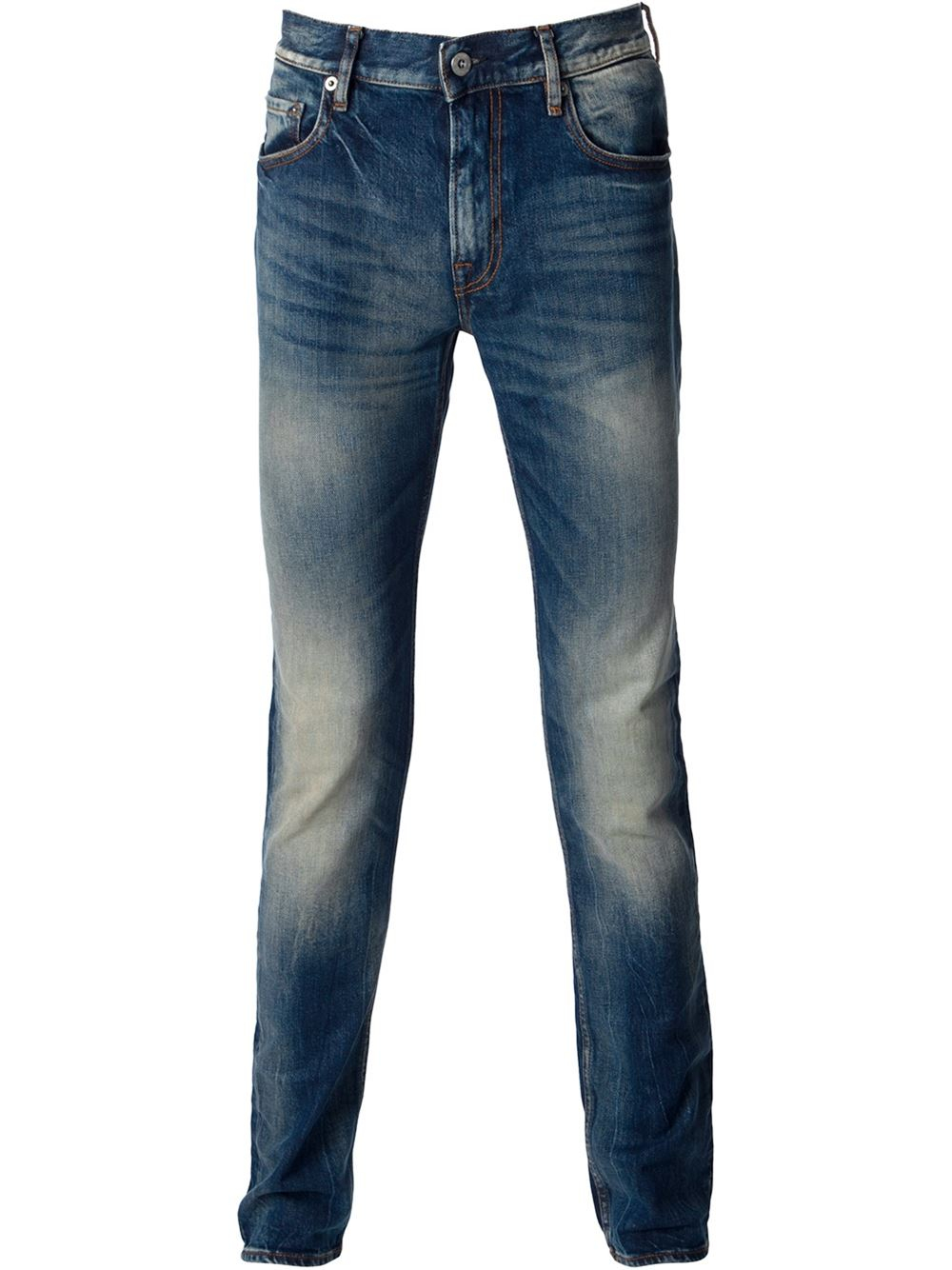 Stone island Skinny Jeans in Blue for Men | Lyst