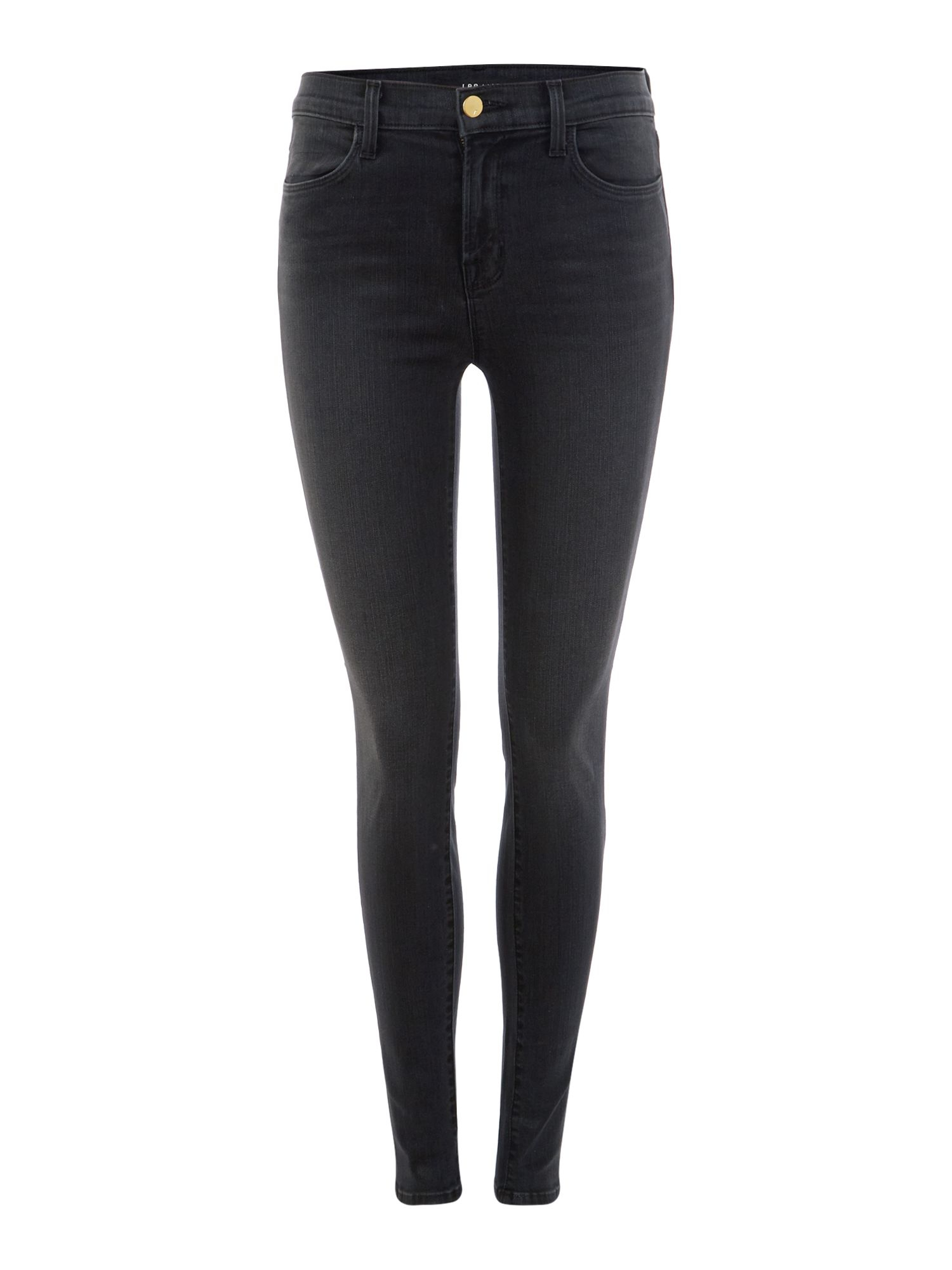 J brand Maria High Rise Skinny Jeans In Black Diamond in Black | Lyst