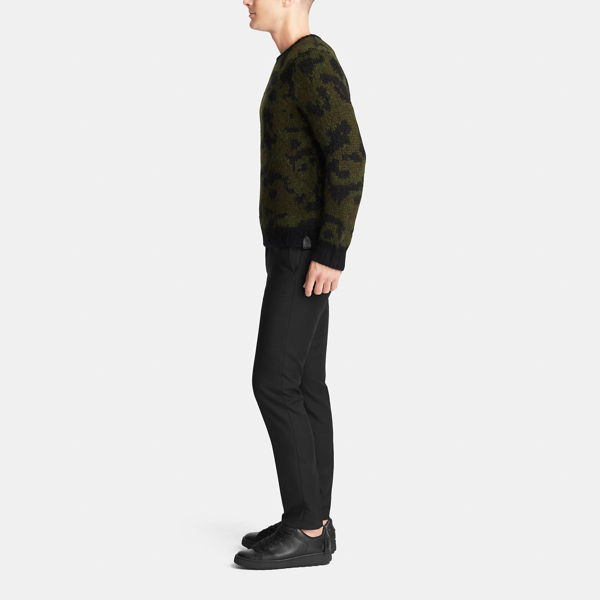 coach beast crewneck in green for lyst coach beast crewneck in green for lyst