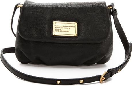 Marc By Marc Jacobs Classic Q Flap Percy Bag in Black | Lyst