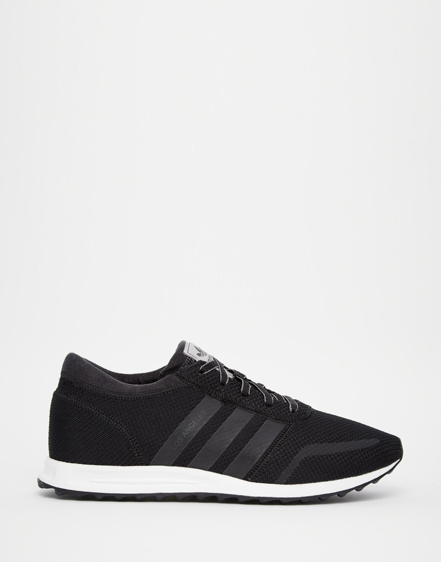 Lyst - Adidas Originals Originals Los Angeles Black/white Trainers in Black