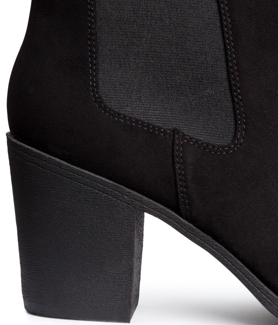 h&m ankle boots black