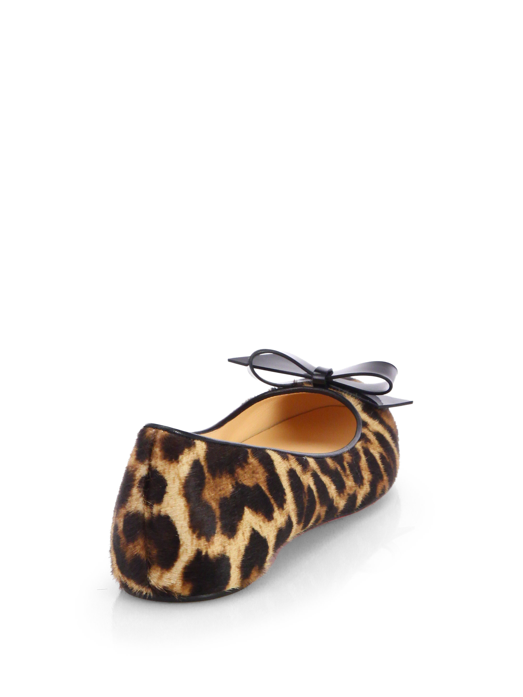 Artesur ? christian louboutin zebra print ponyhair flats Brown and ...