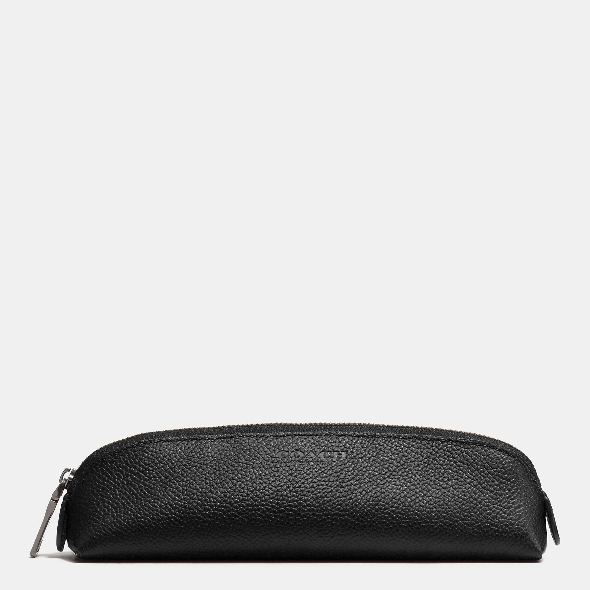 Lyst Coach Pencil Case In Refined Pebble Leather in Black for Men