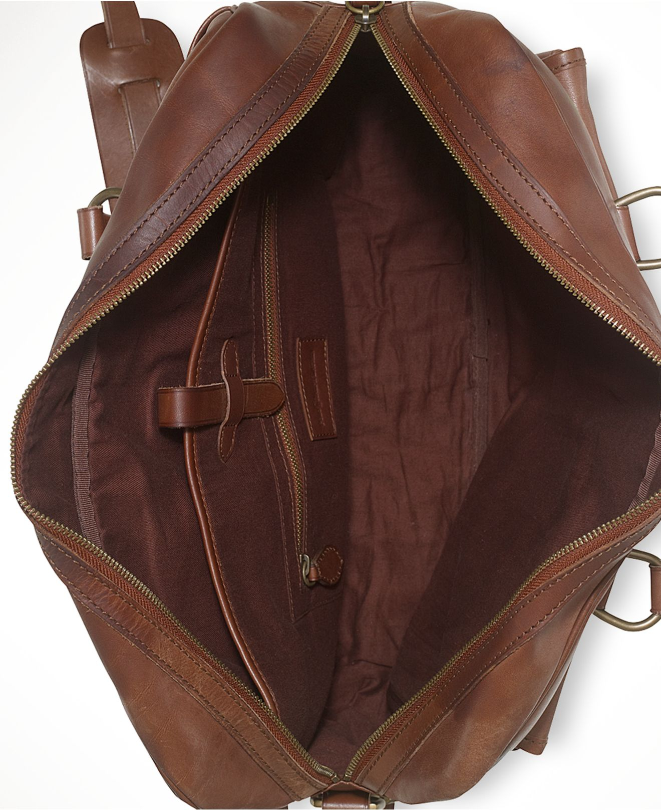 Lyst Polo ralph lauren Leather Commuter Bag in Brown for Men