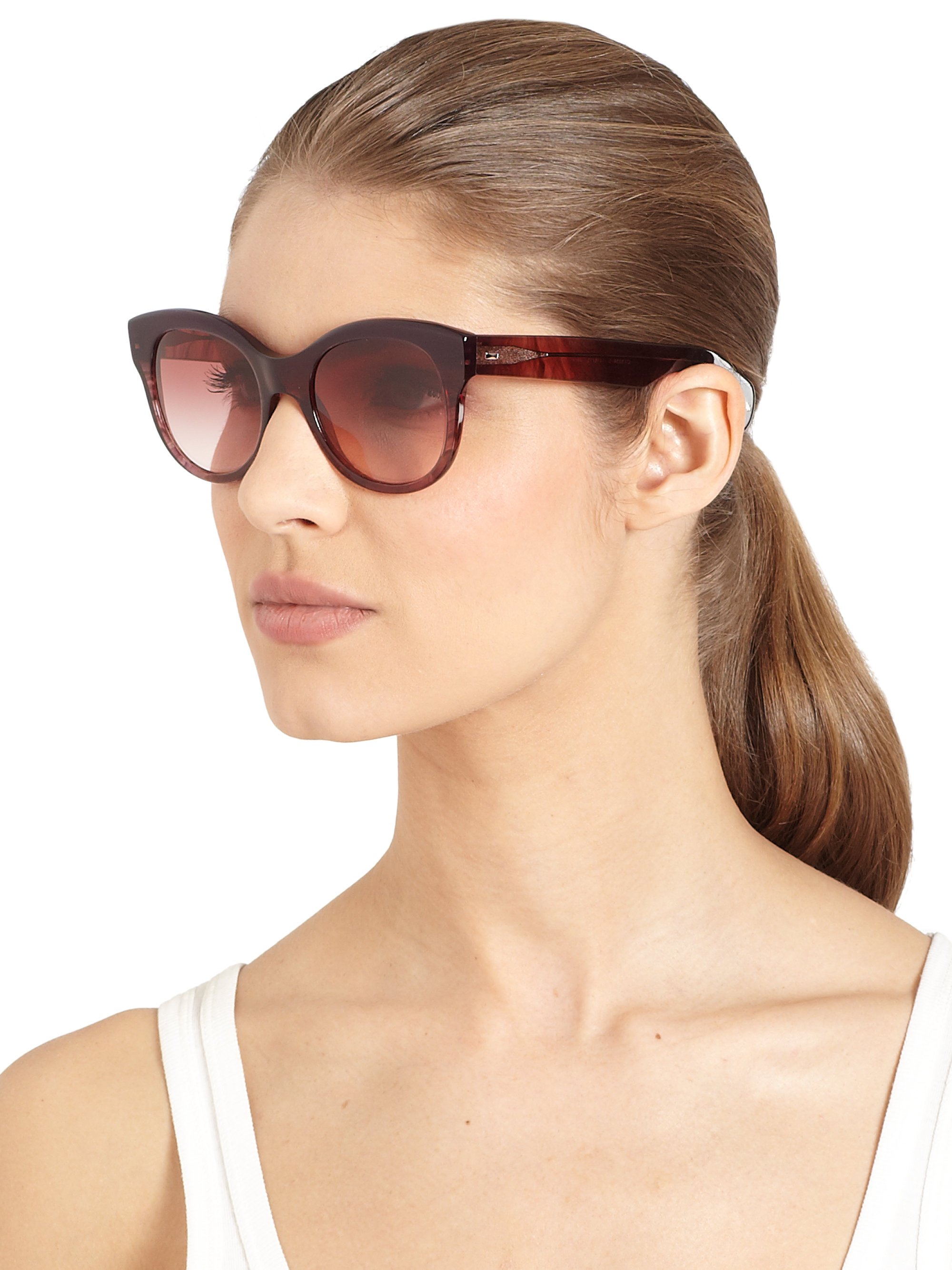 Oliver peoples Jacey Oversized Oval Acetate Sunglasses in Purple | Lyst