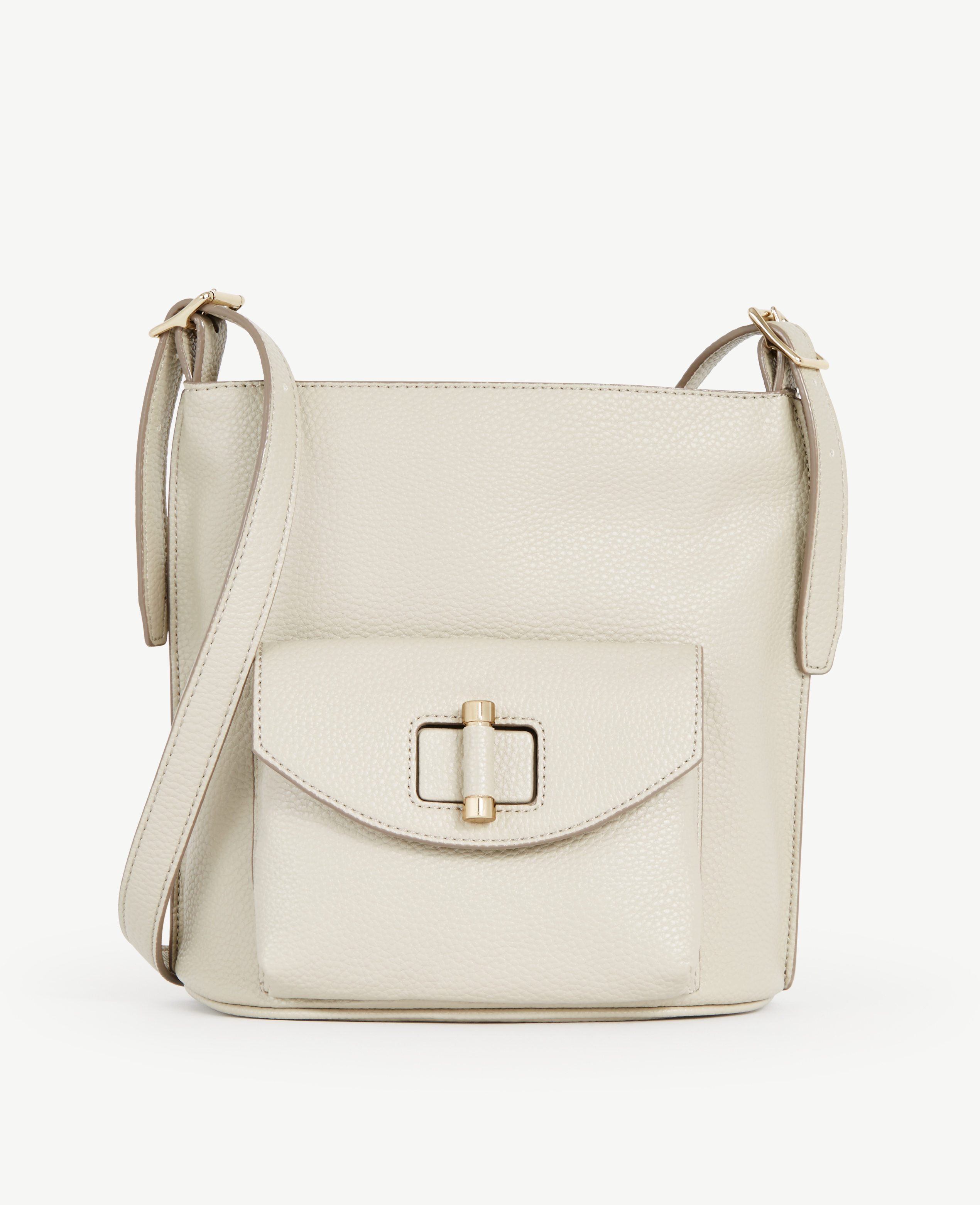 Lyst Ann Taylor Turnlock Bucket Crossbody Bag In Natural Gallery