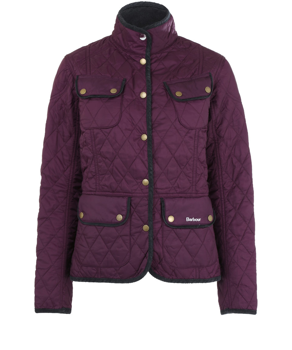 Lyst - Barbour Purple Vintage Quilted Jacket in Purple