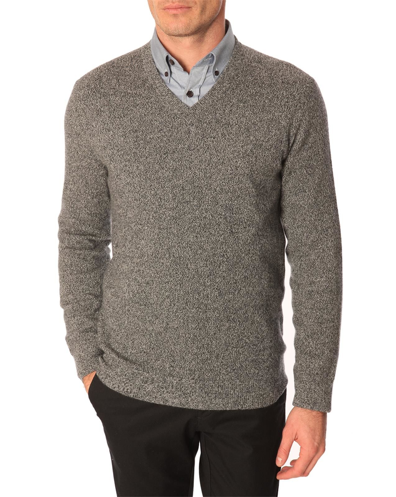 Menlook label Romain Grey Cashmere Sweater in Gray for Men (grey) | Lyst