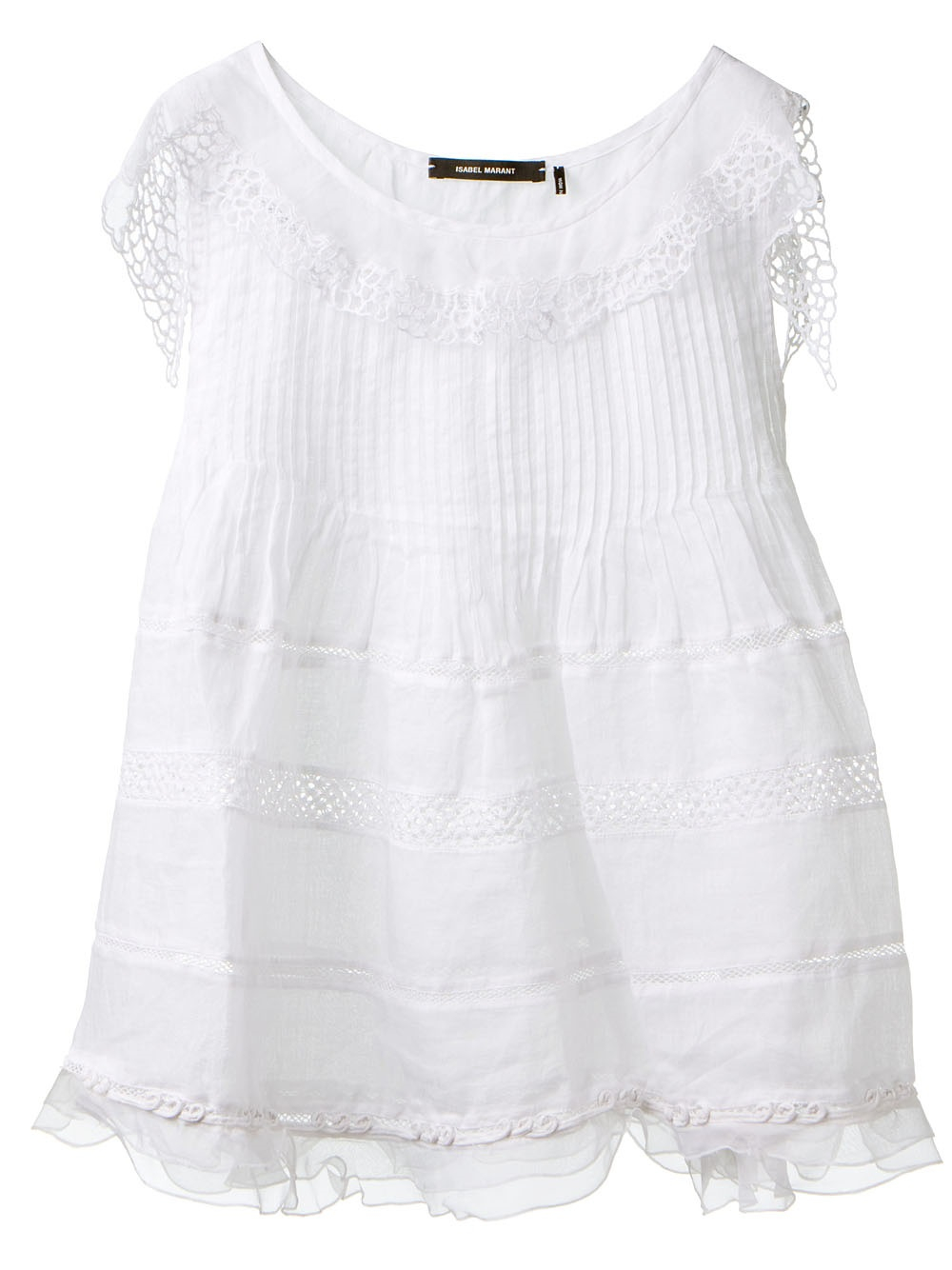 Lyst - Isabel Marant Crochet Top in White