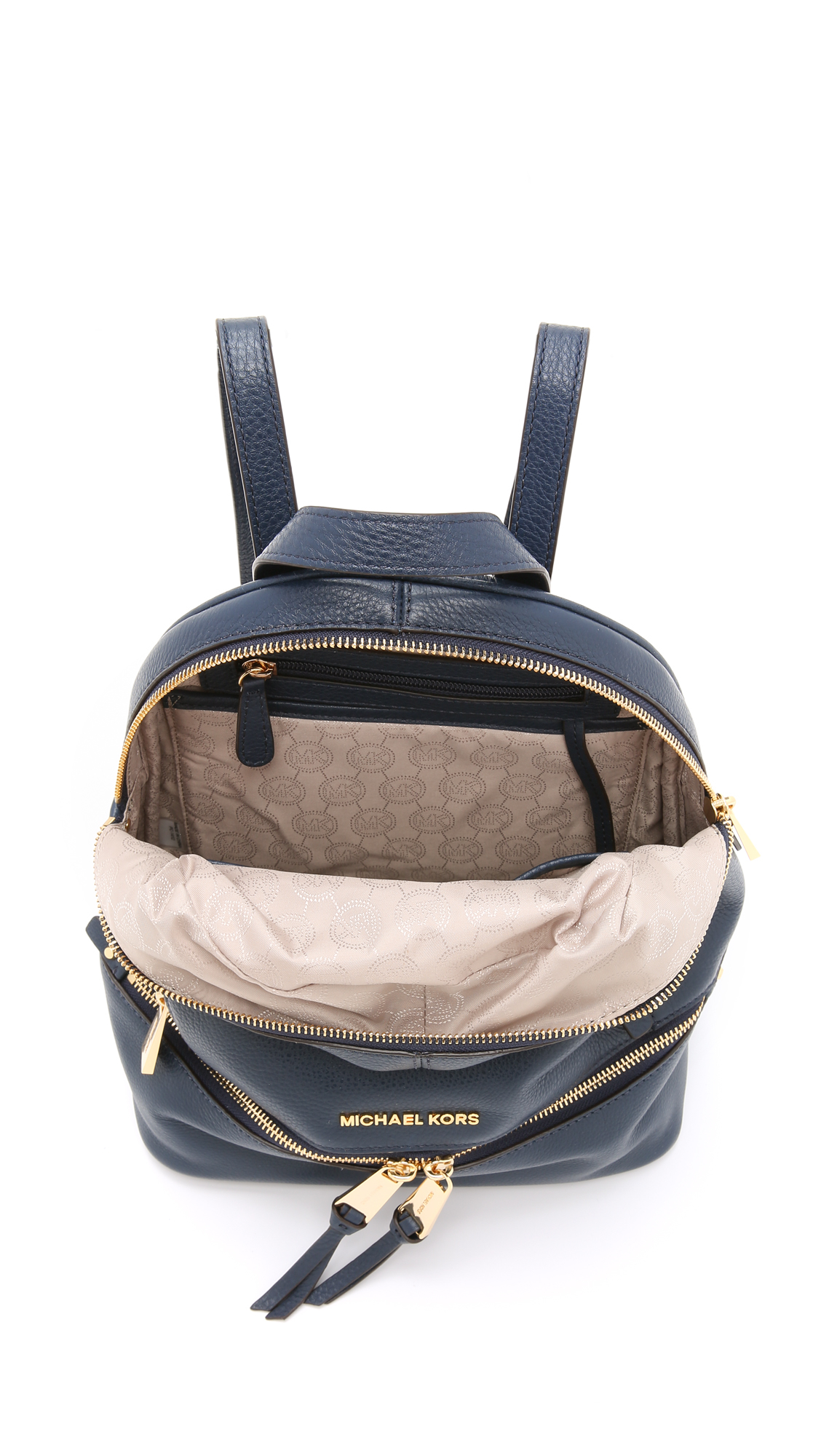 navy blue mk backpack