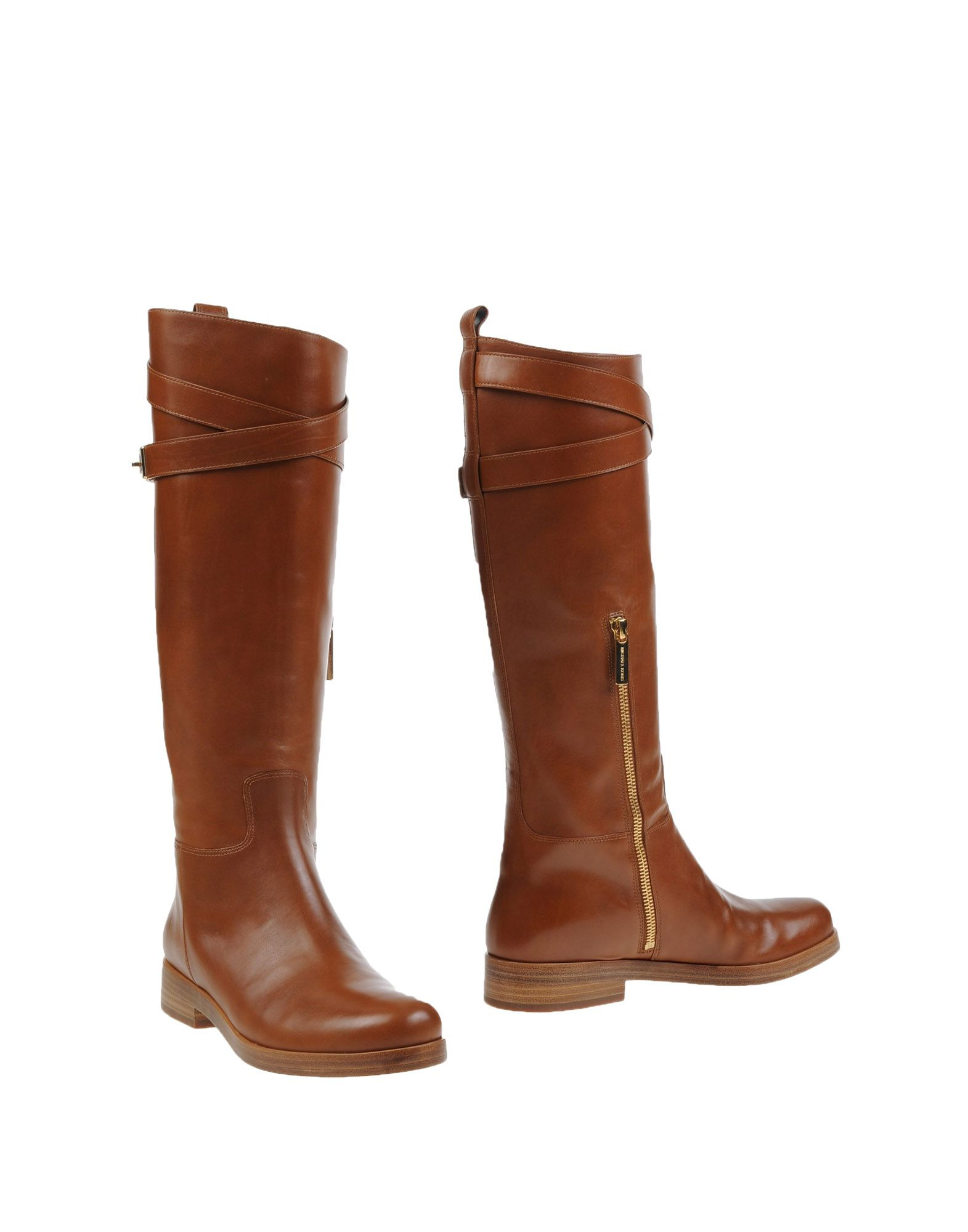 michael kors dark brown boots
