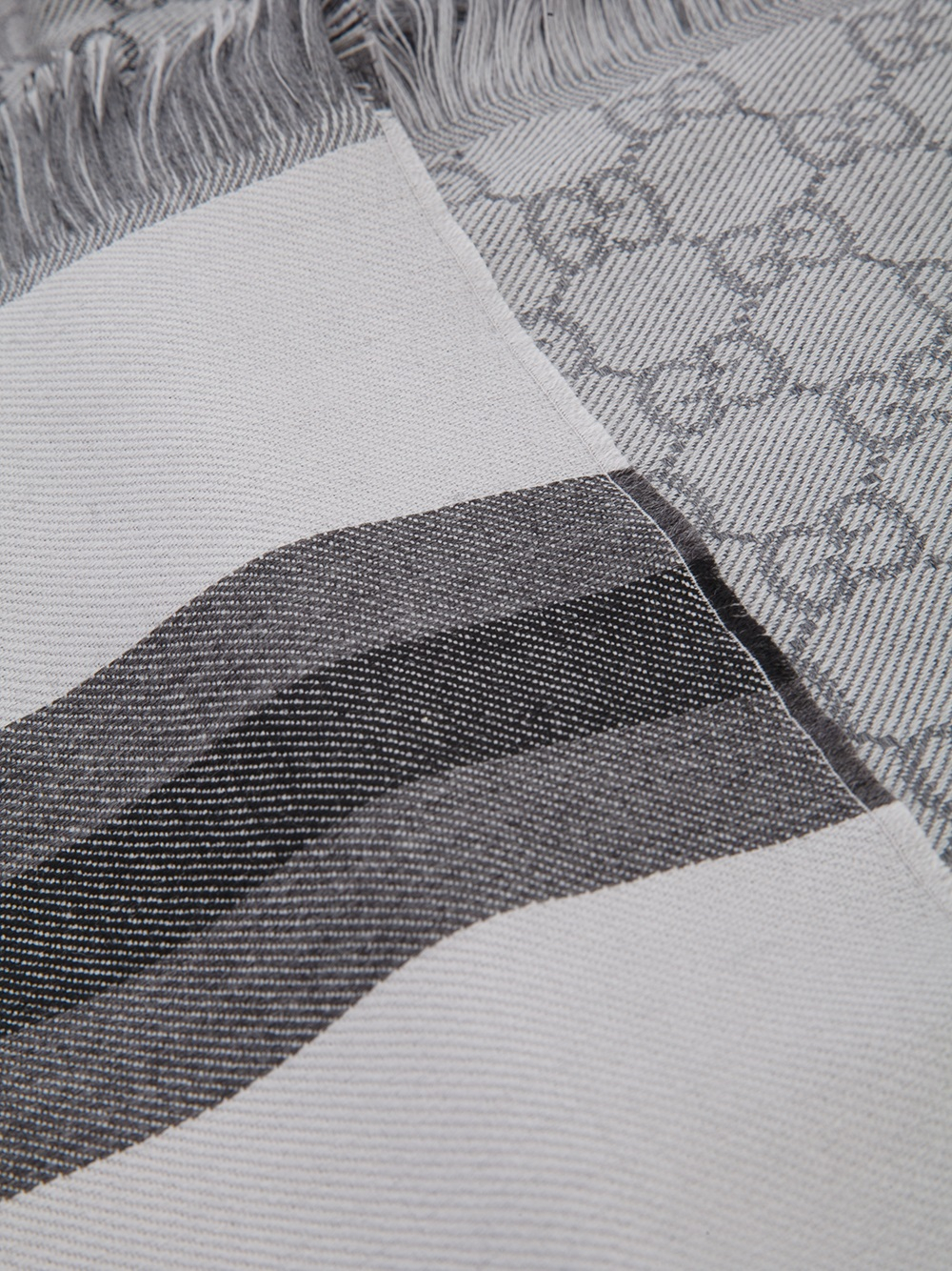 Gucci Branded Mixed Print Scarf in Gray for Men Lyst