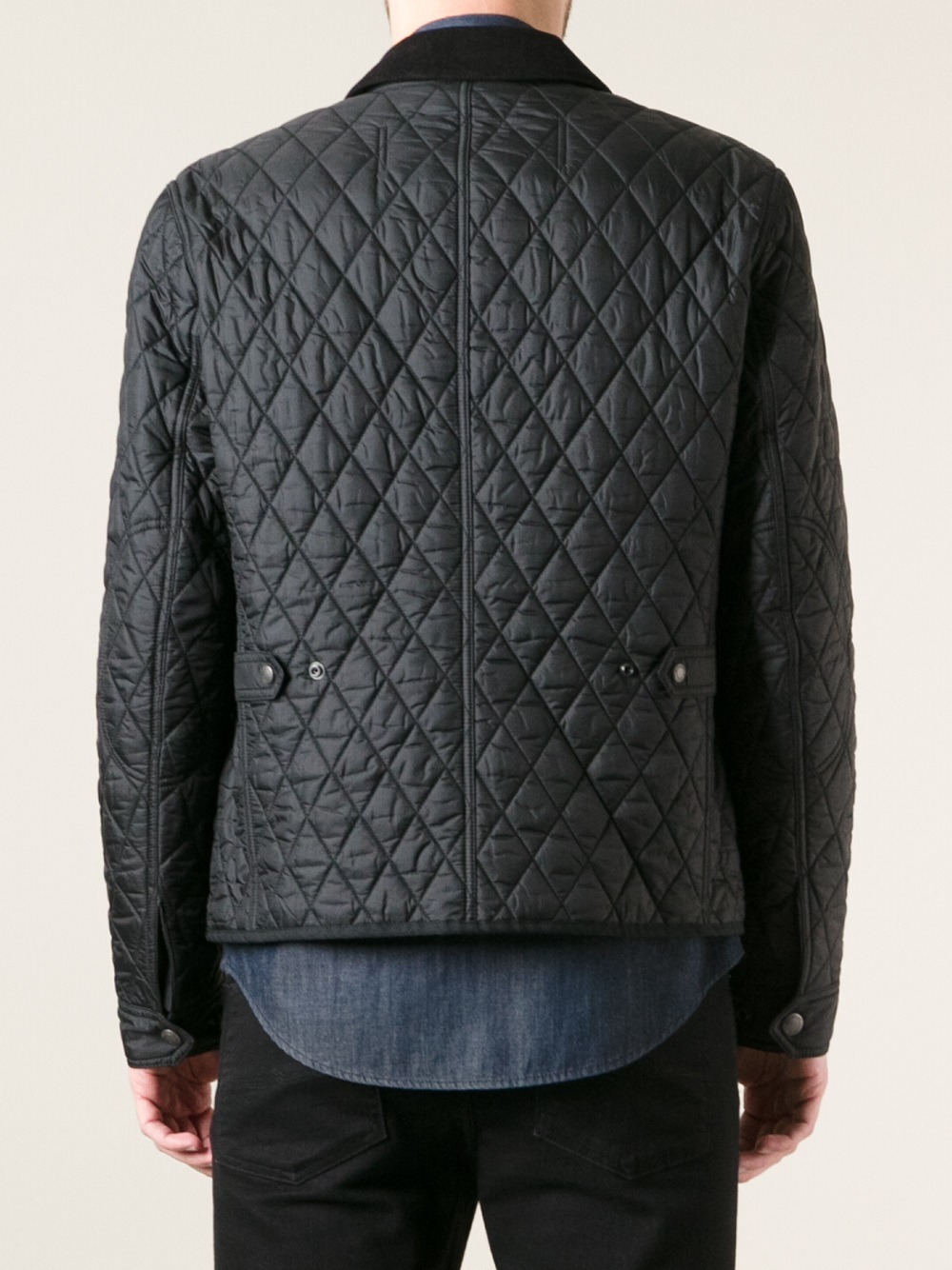 Lyst - Burberry Brit Quilted Jacket in Black for Men