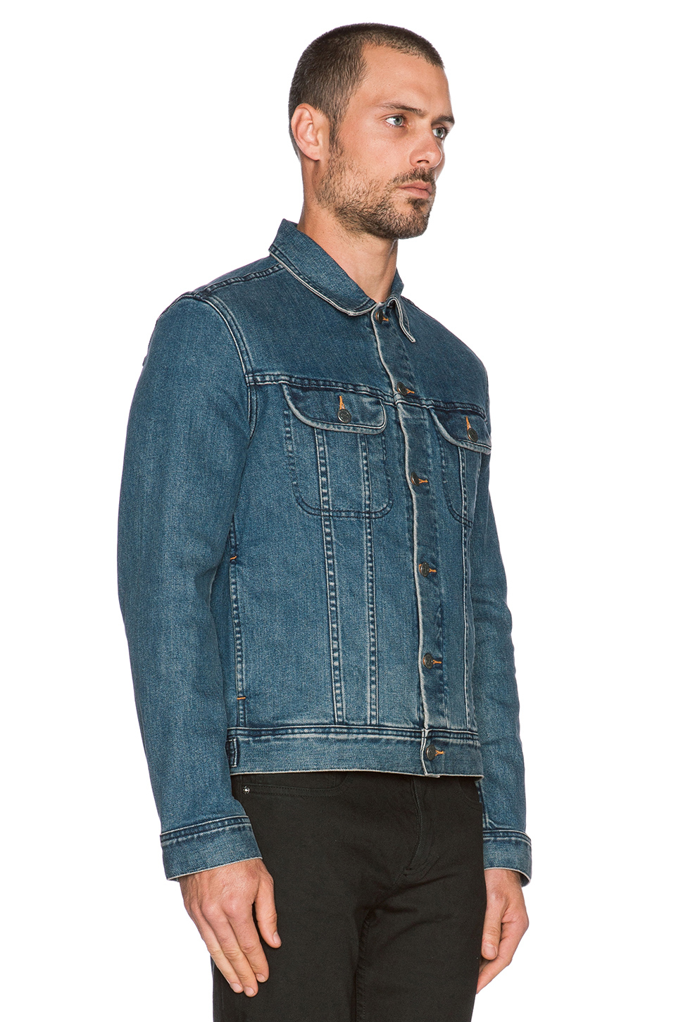 Lyst - A.P.C. Veste Jean Us Denim Jacket in Blue for Men