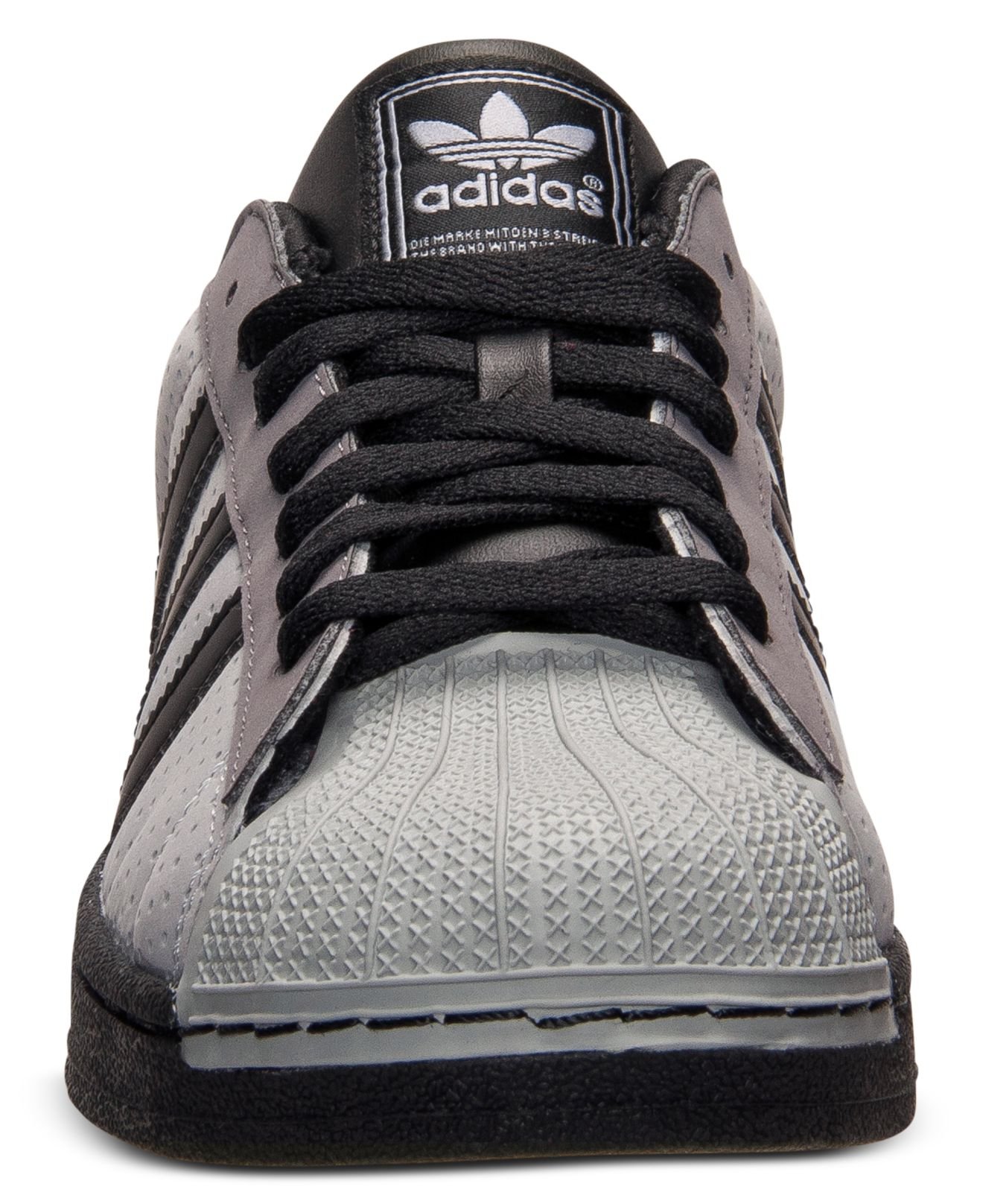 Adidas Men'S Superstar 2 Casual Sneakers From Finish Line in Gray for