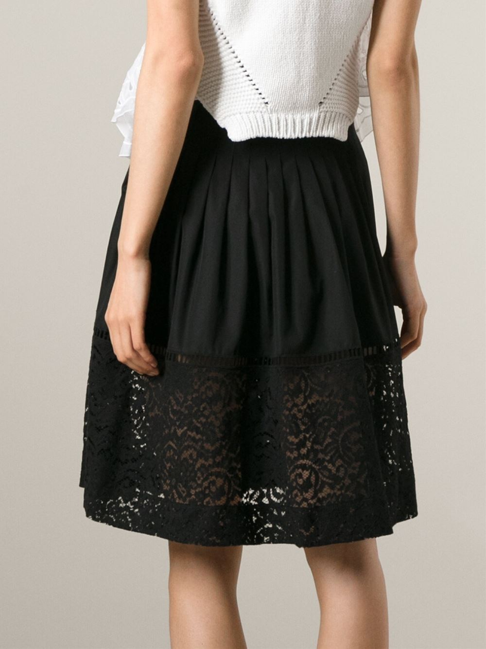Lyst - N°21 'circle' Skirt in Black