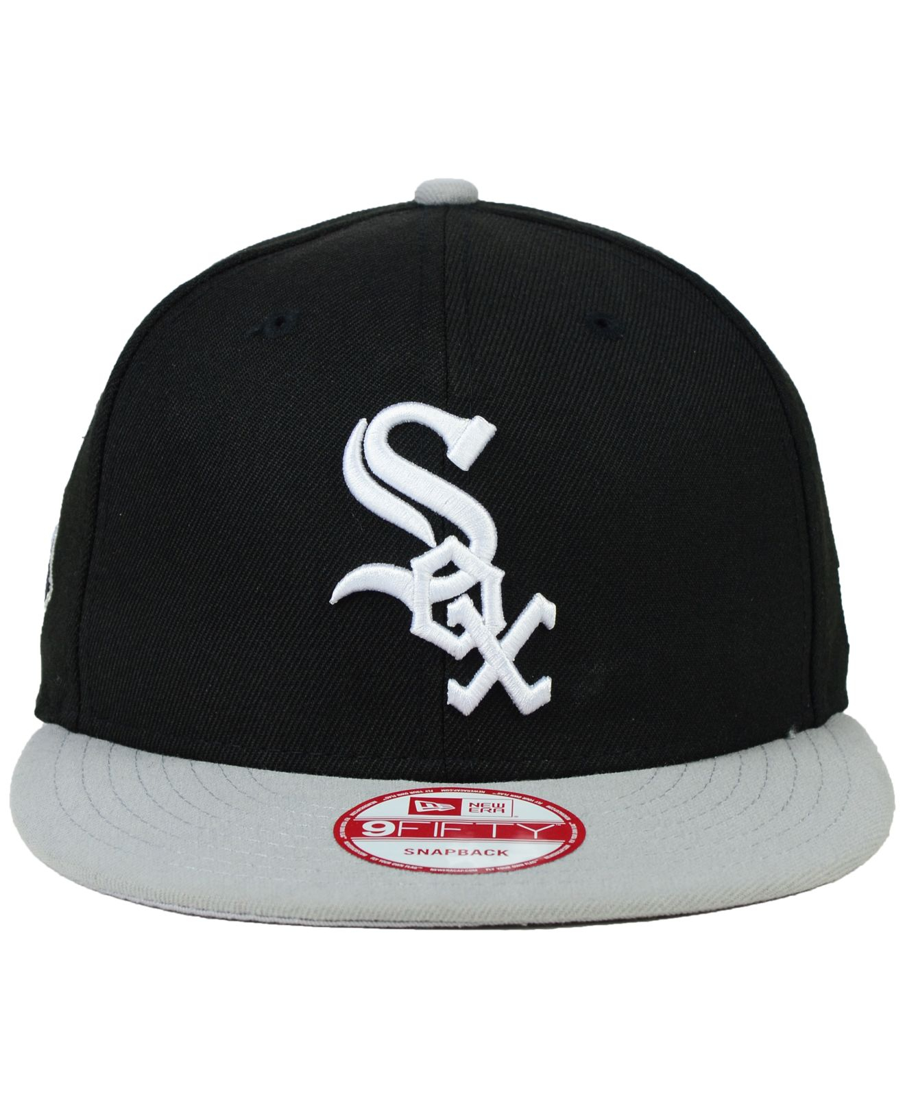 New Era Chicago White Sox 2Tone Link 9Fifty Snapback Cap in Black for