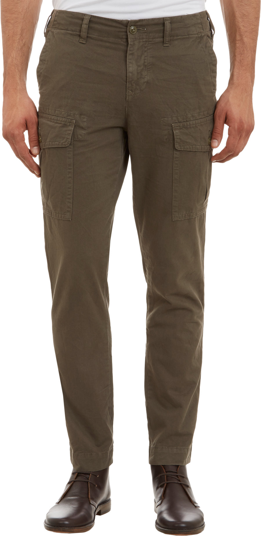Lyst - Save Khaki Cargo Pants in Green for Men