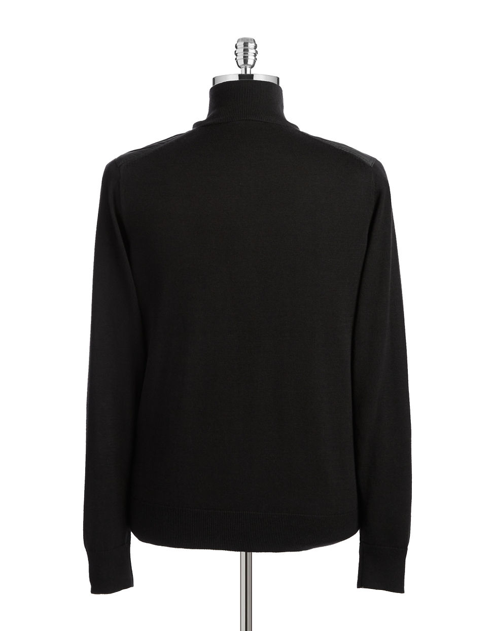 Dkny Quilted Zip-front Sweater in Black for Men | Lyst