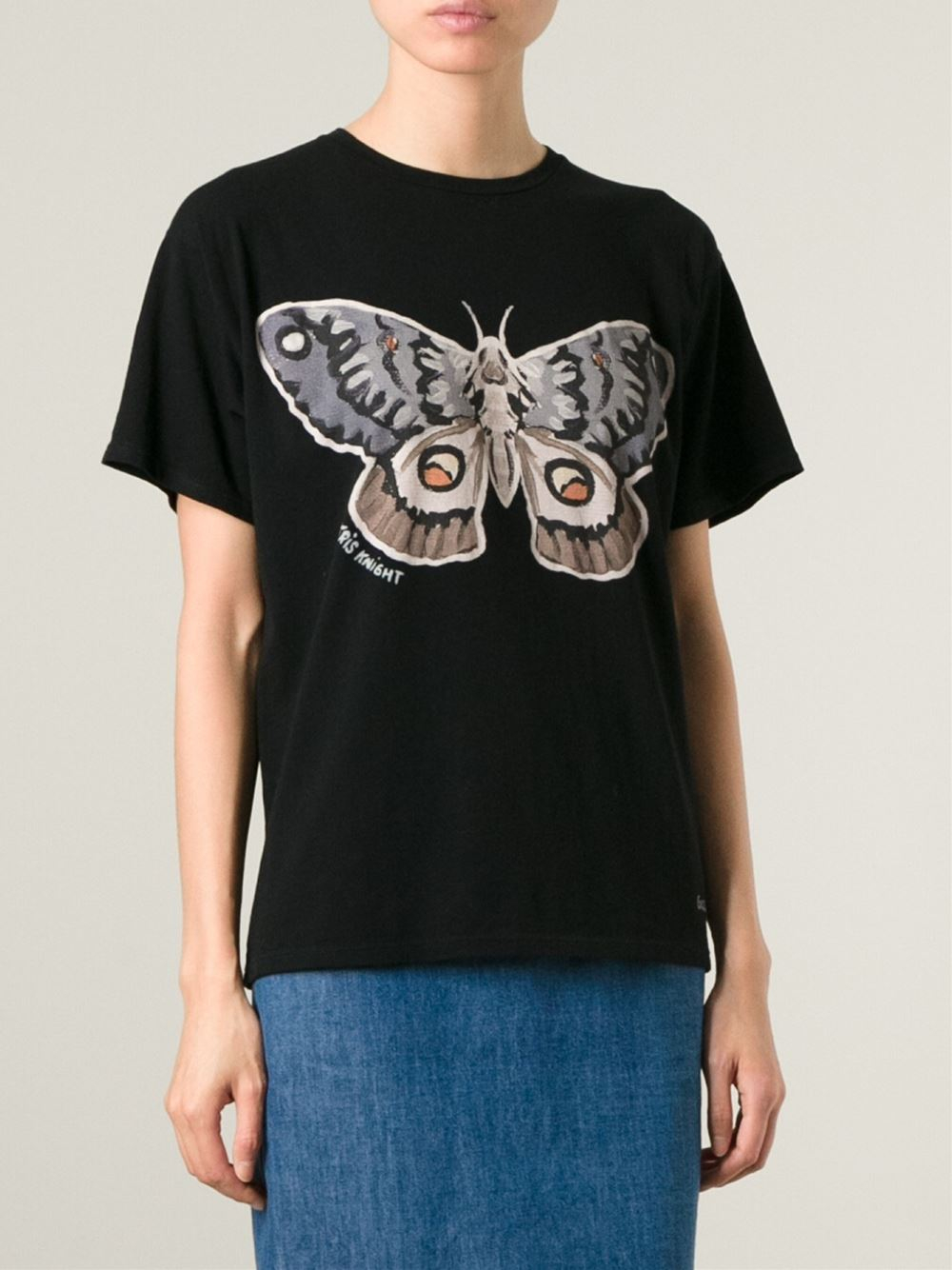 Lyst - Gucci Butterfly T-Shirt in Black
