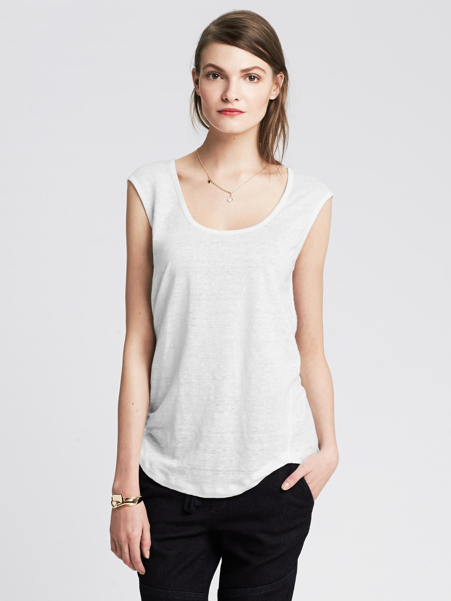 banana republic geometric sweater tank