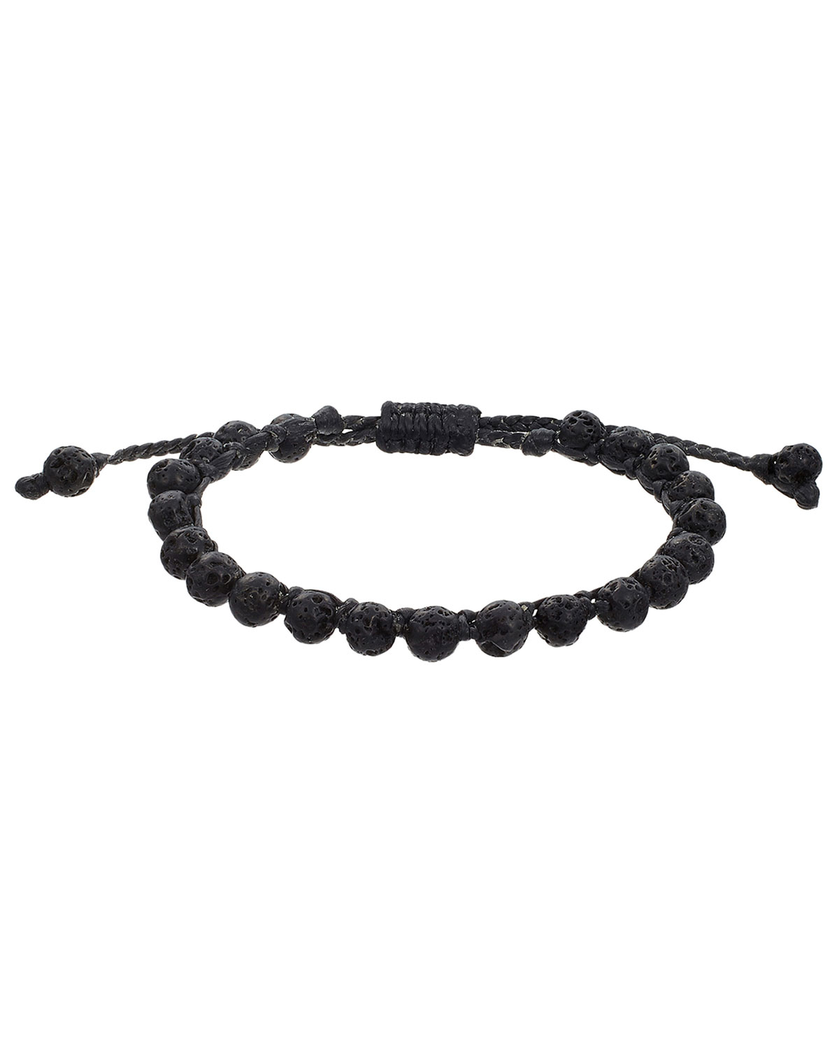 Lyst Mach Sd Men S Beaded Pull Cord Bracelet In Black Gallery