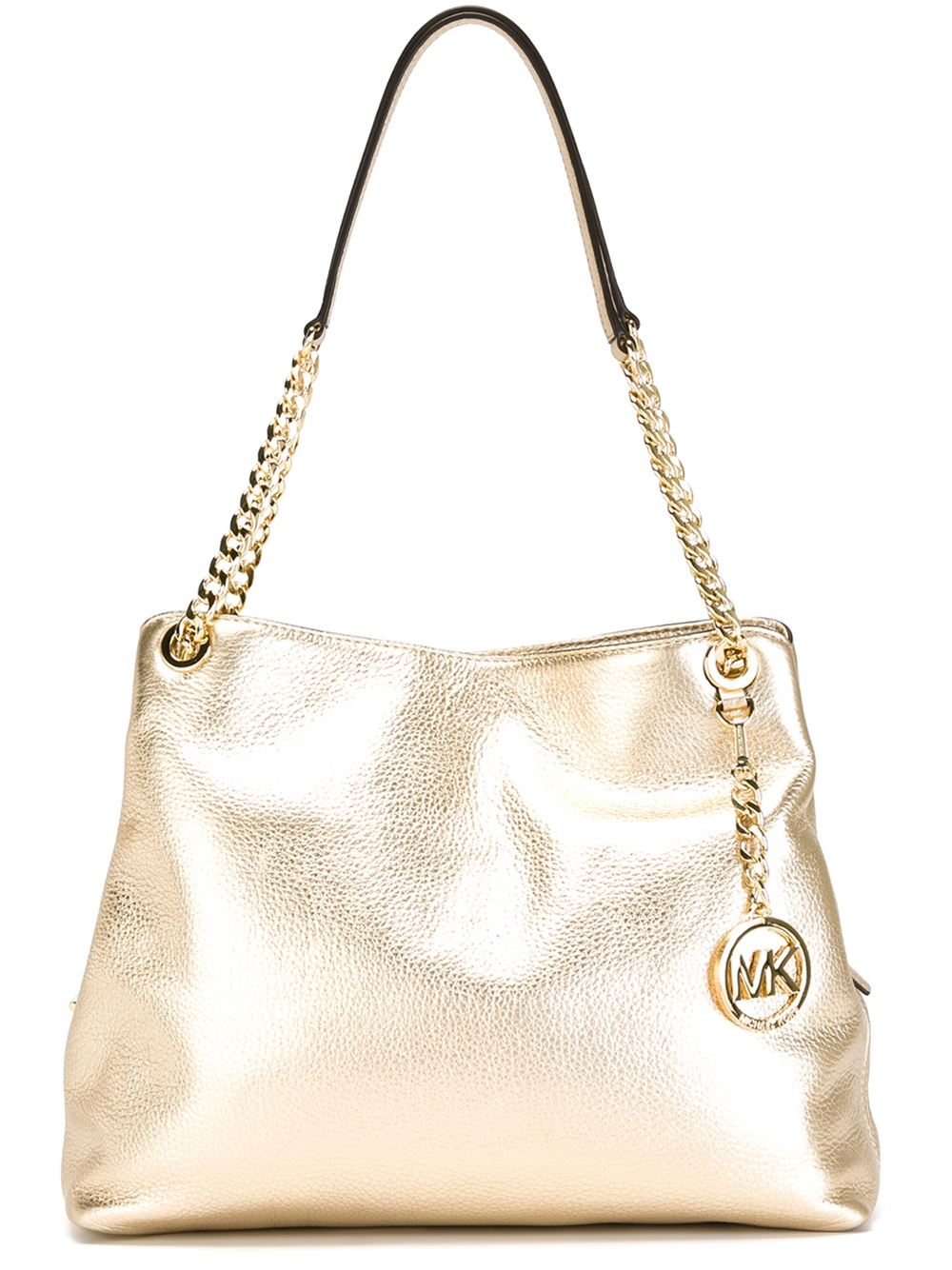 Michael Kors Medium 'Jet Set' Shoulder Bag in Gold (metallic) | Lyst