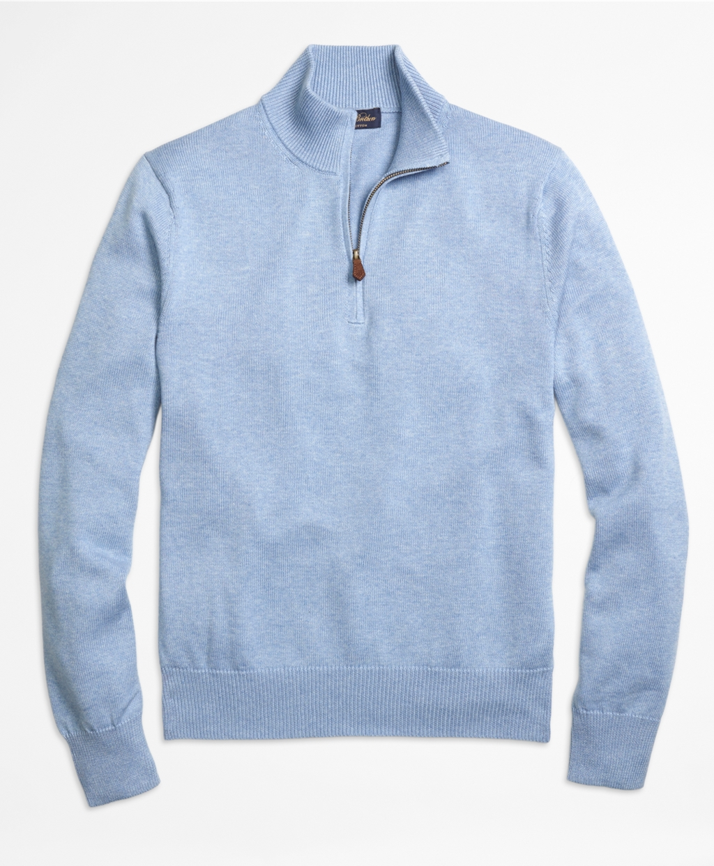 brothers supima 174 cotton half zip sweater in blue for lyst brothers supima 174 cotton half zip sweater in blue for lyst