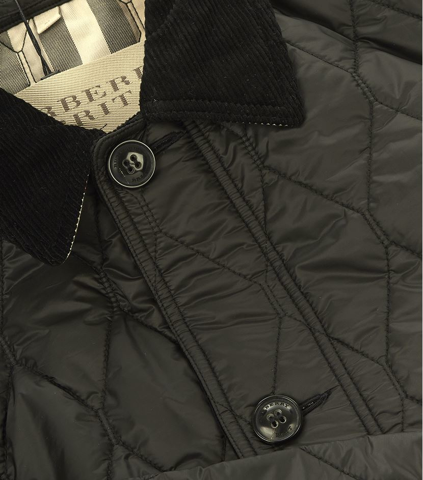 Lyst Burberry Check Detail Diamond Quilt Jacket In Black For Men Gallery