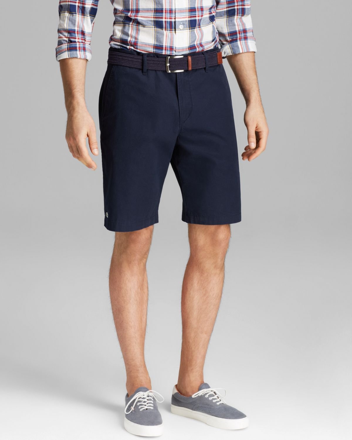 Lyst - Lacoste Classic Fit Bermuda Shorts in Blue for Men