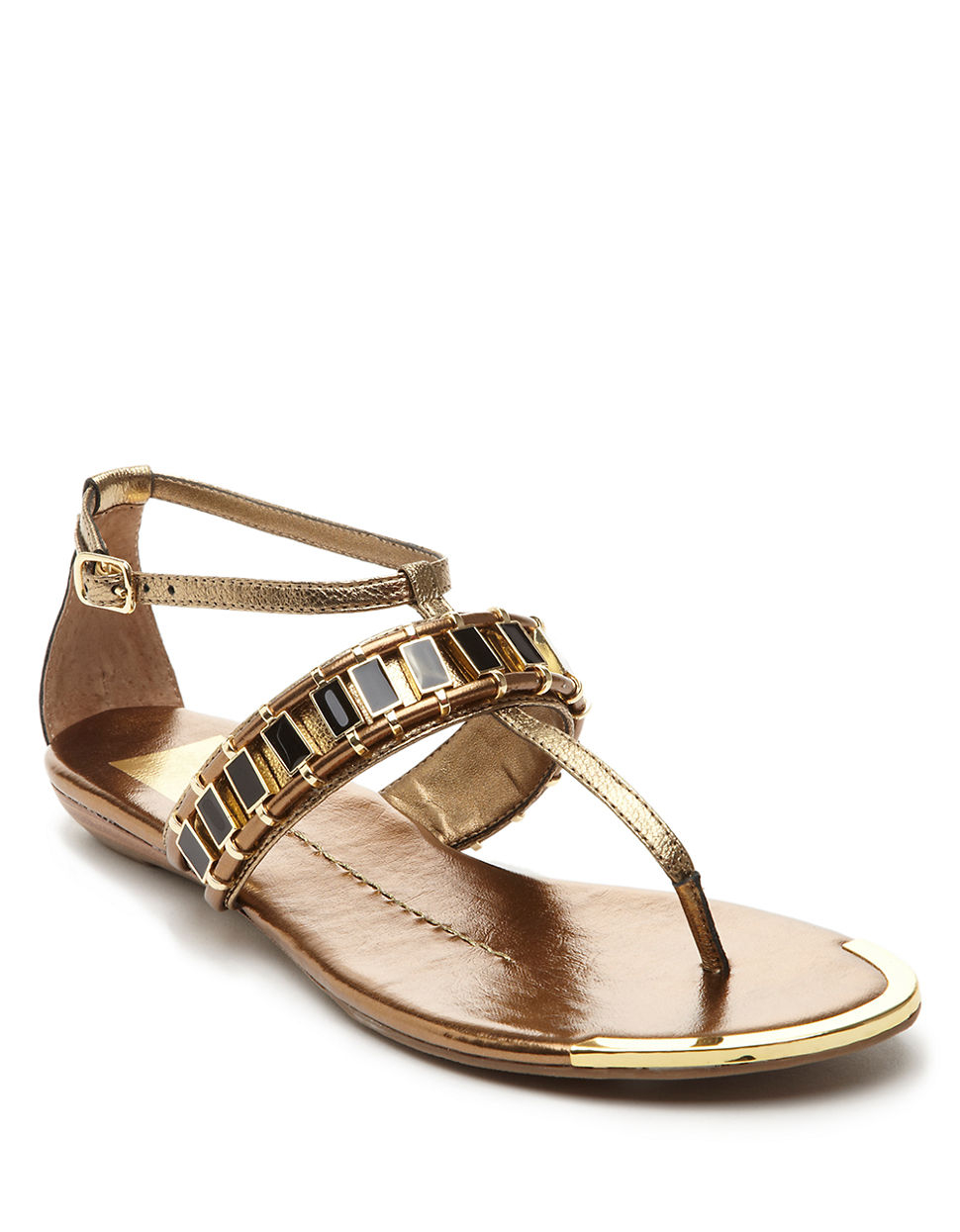Dv By Dolce Vita Alyce Sandals in Gold | Lyst