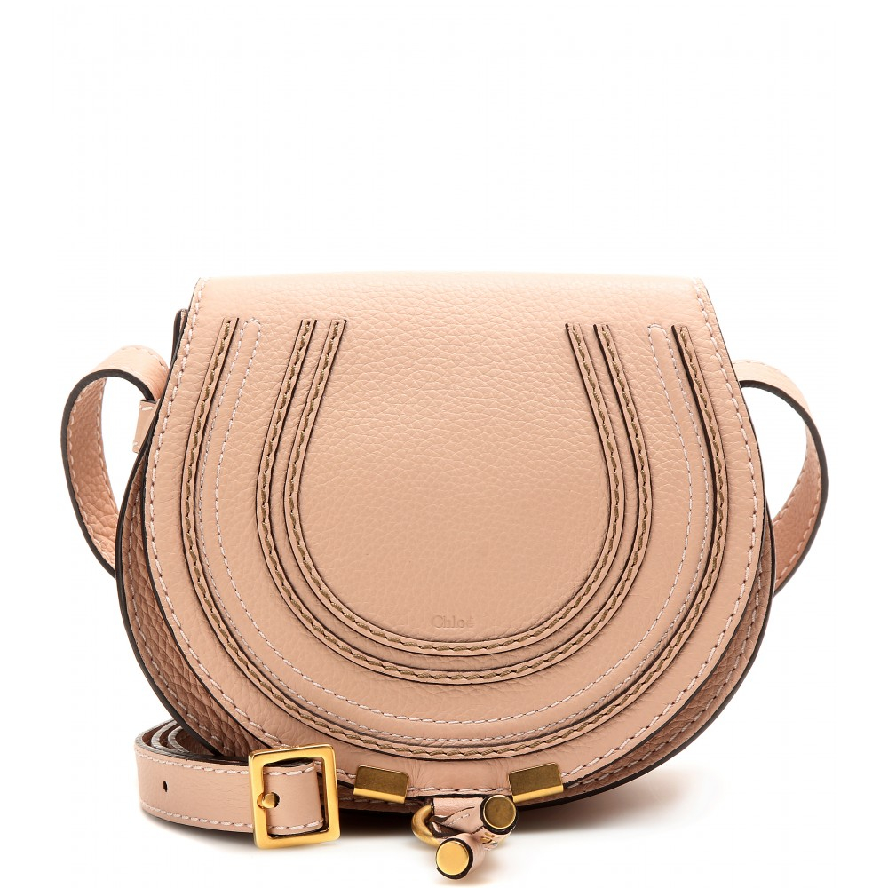 bag chloe - Chlo Marcie Leather Shoulder Bag in Pink (blush nude height 16cm ...