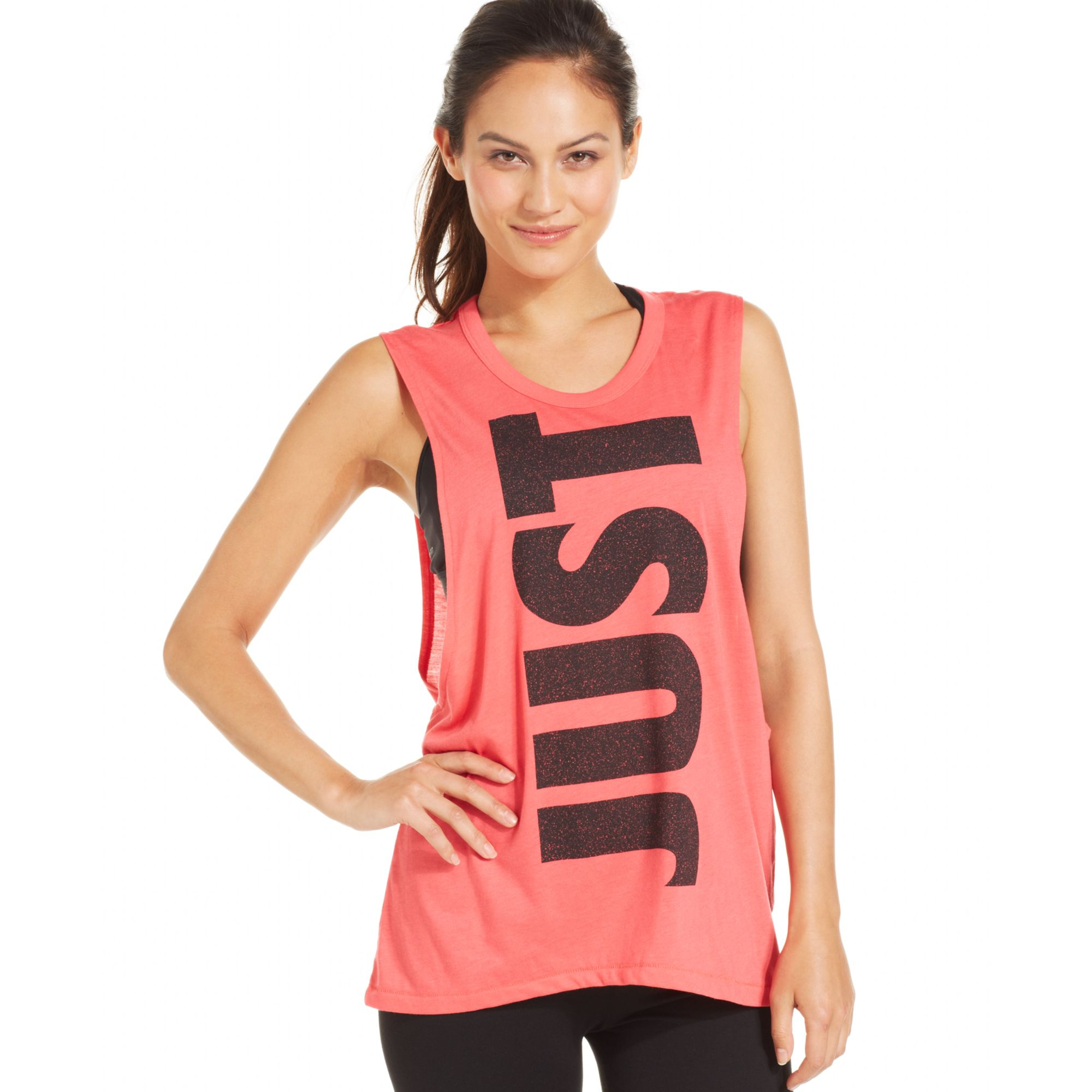 Lyst - Nike Sleeveless Graphic Muscle Tank Top in White