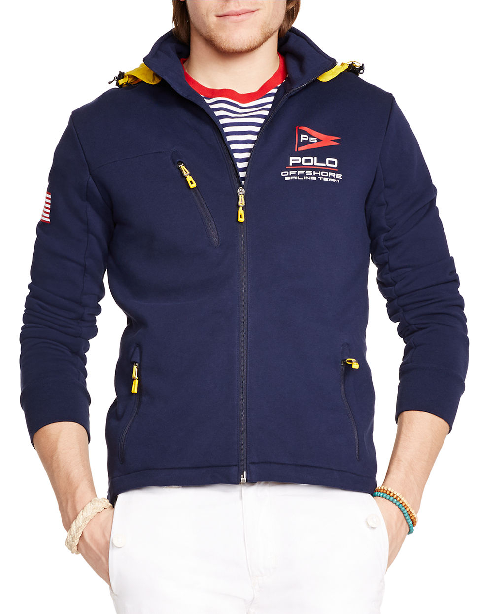 Lyst Polo Ralph Lauren Terry Track Jacket in Blue for Men