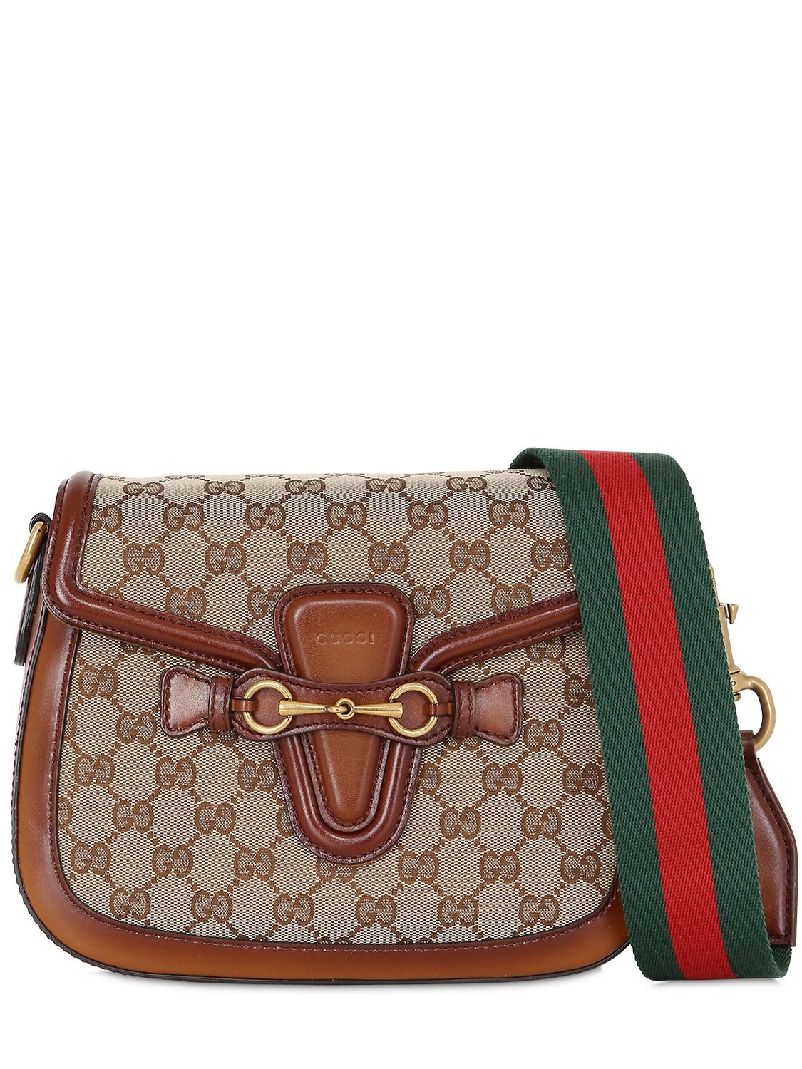 Lyst - Gucci Medium Lady Web Gg Supreme Shoulder Bag in Brown