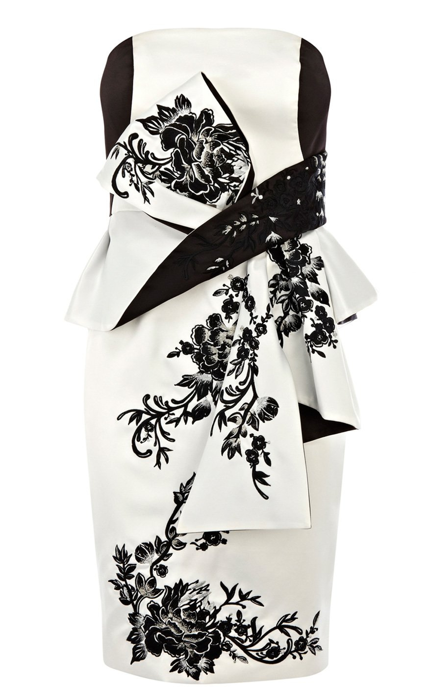 Lyst Karen millen Oriental Embroidery Dress in White