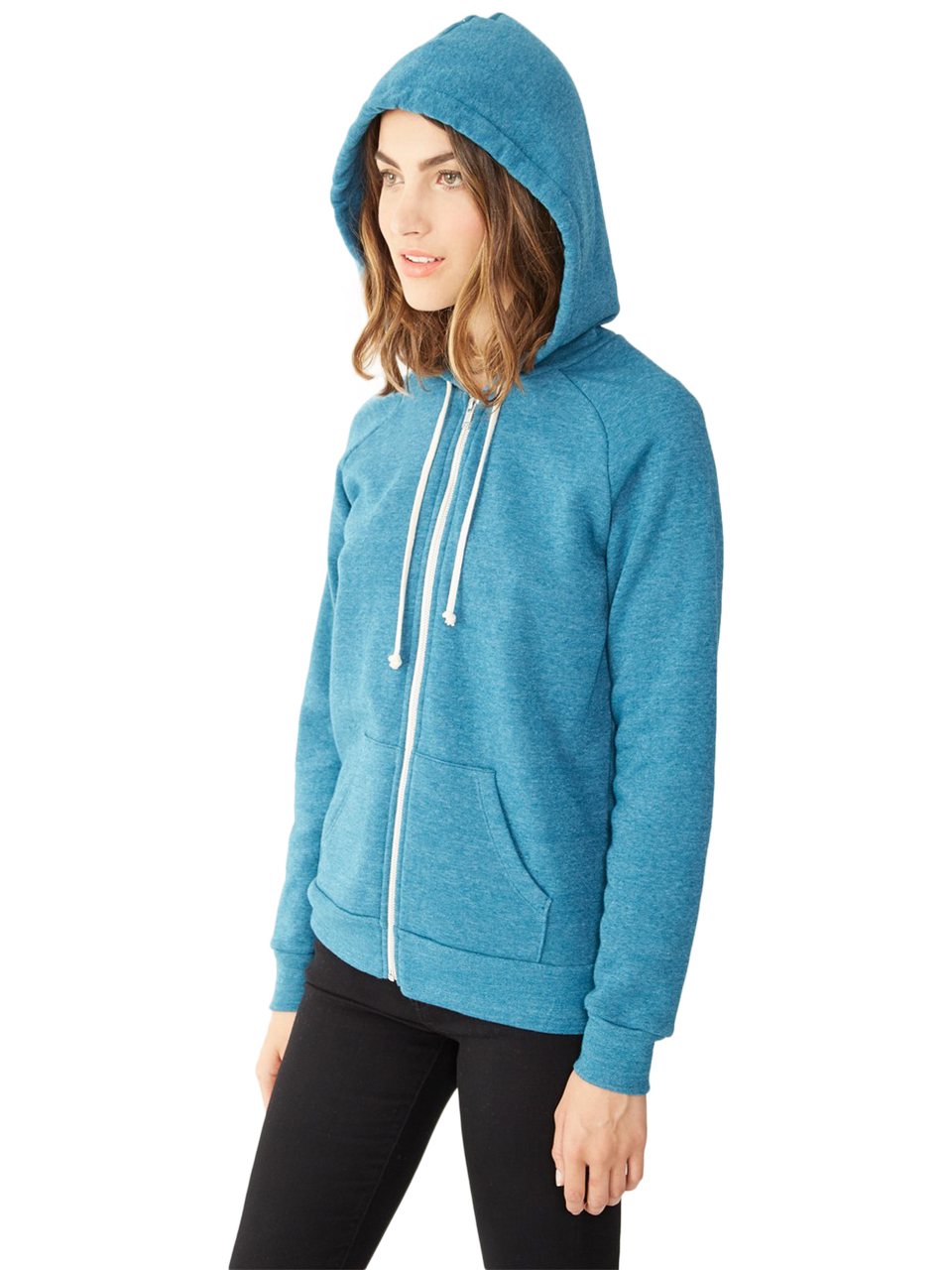 Lyst Alternative Apparel Adrian EcoFleece Hoodie in Blue