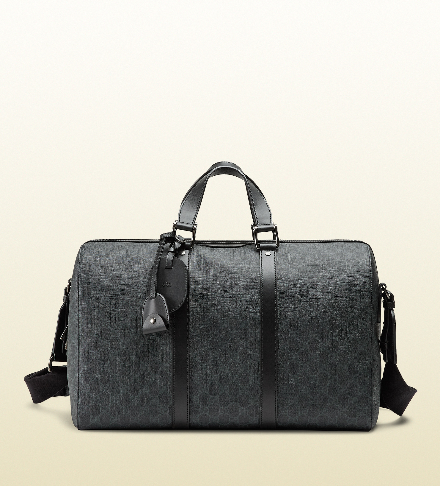 gucci black duffle bag