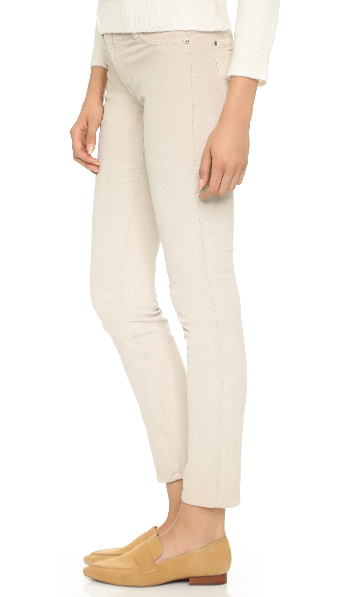 winter white corduroy jeans