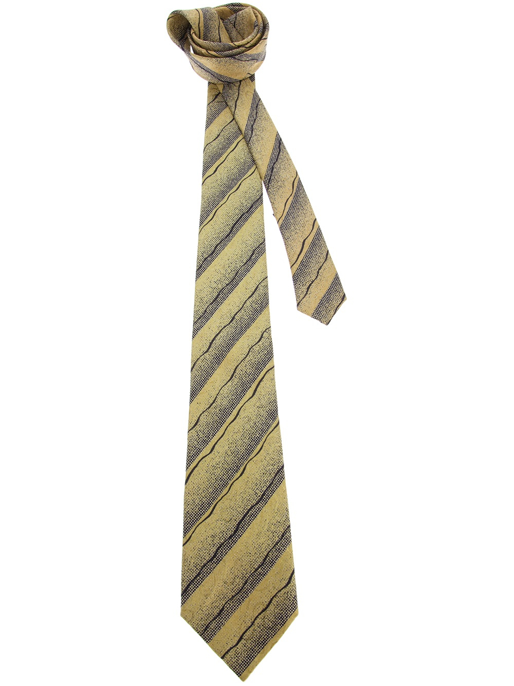 Versace Striped Tie in Yellow for Men (yellow & orange) | Lyst