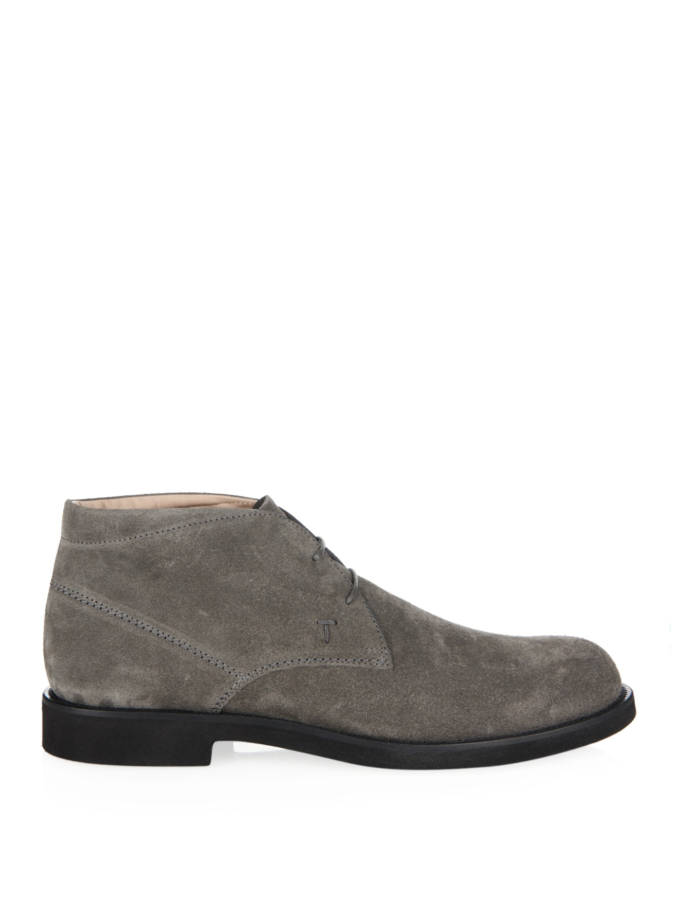 tod's suede boots mens