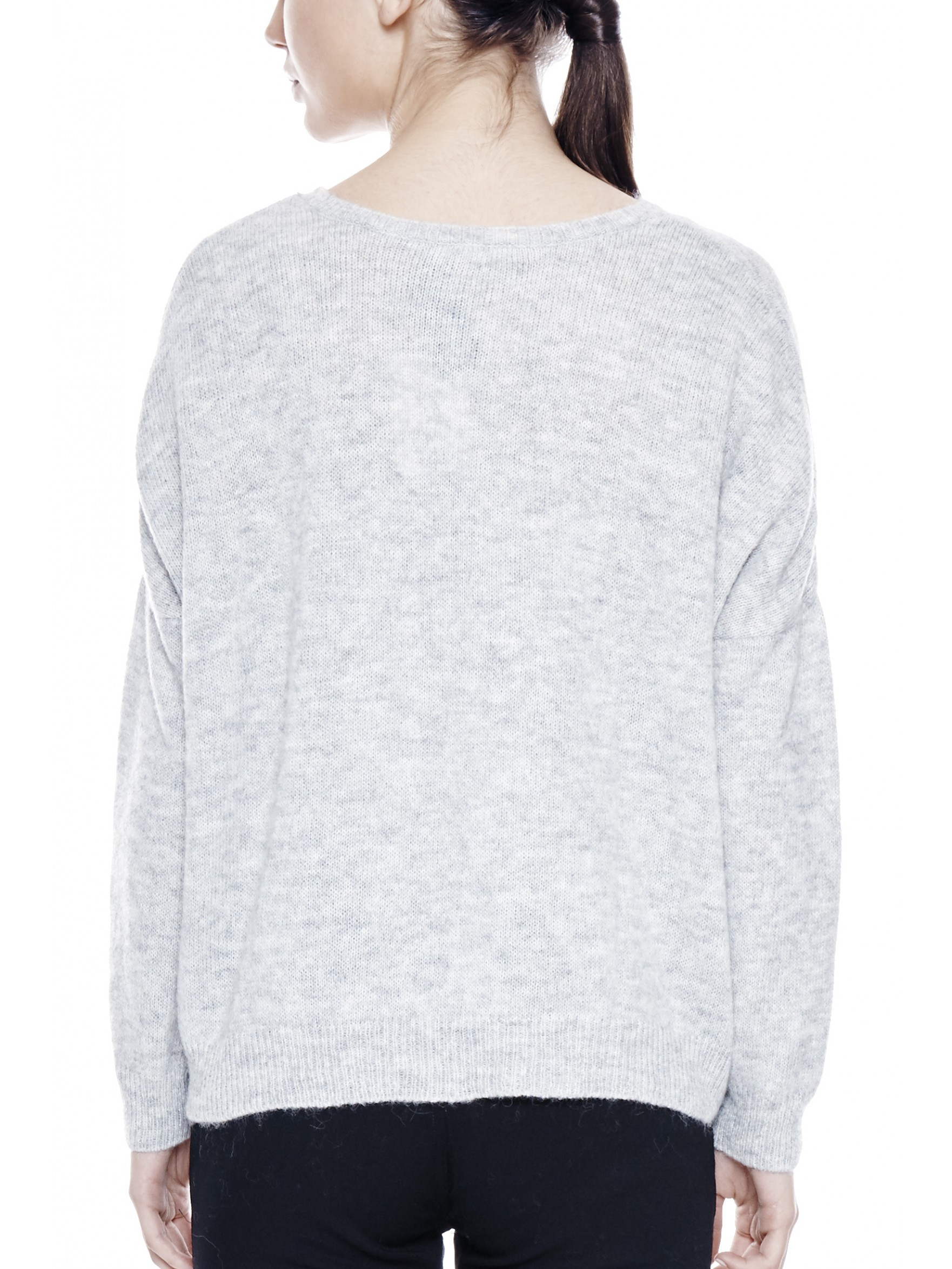 Masscob Drop Shoulder Sweater in Gray (Light Grey) Lyst