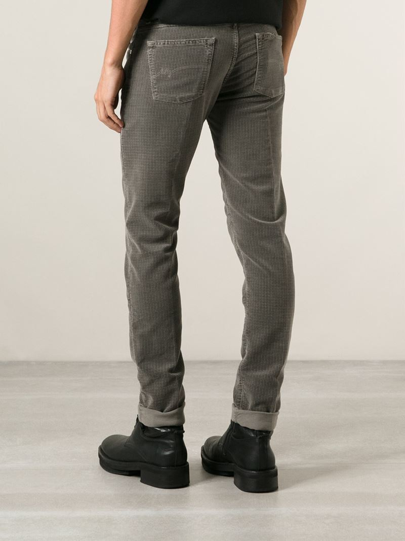 Lyst - Pt05 Houndstooth Trousers in Gray for Men