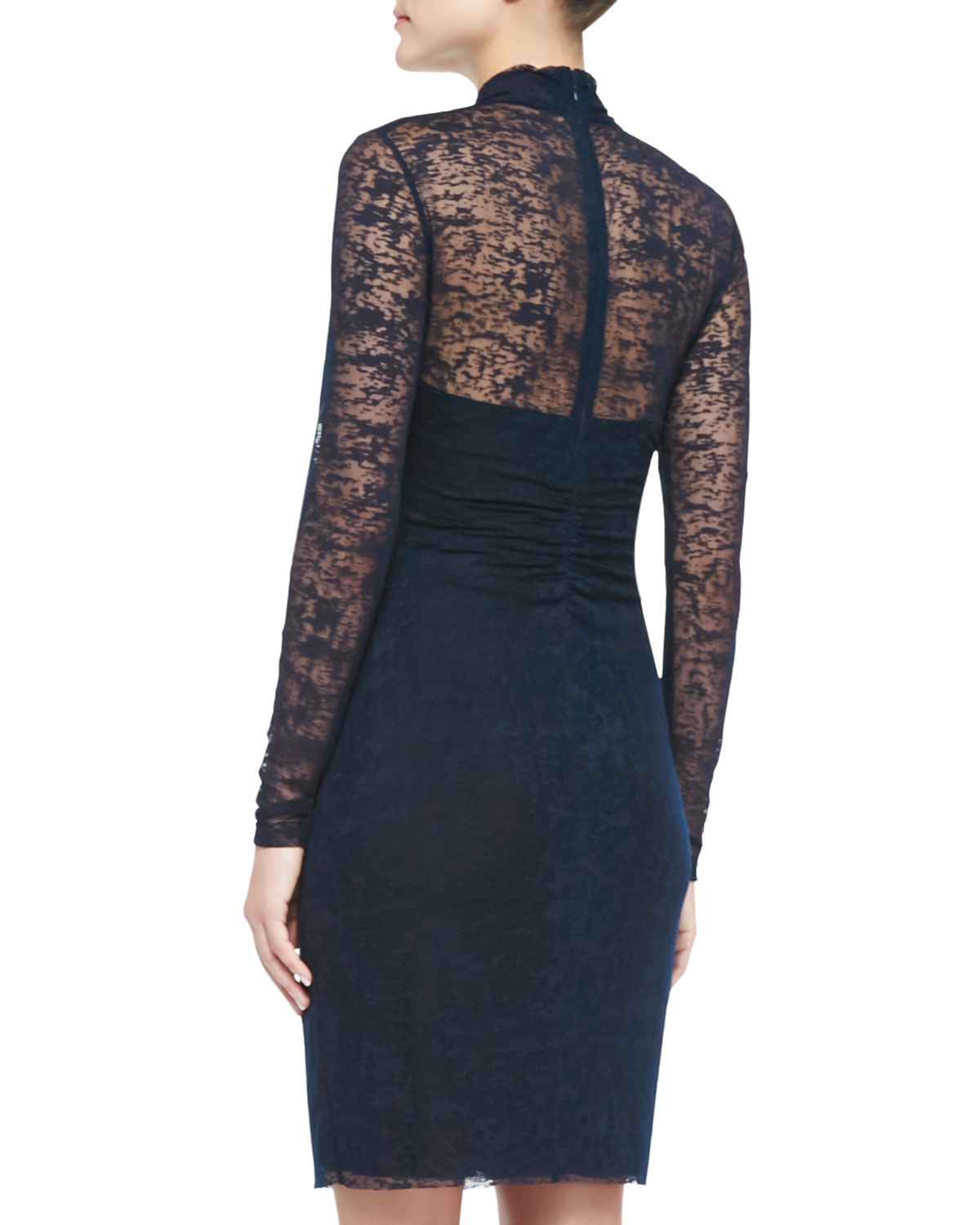 Long sheath dress with sleeves and lace dress greenville