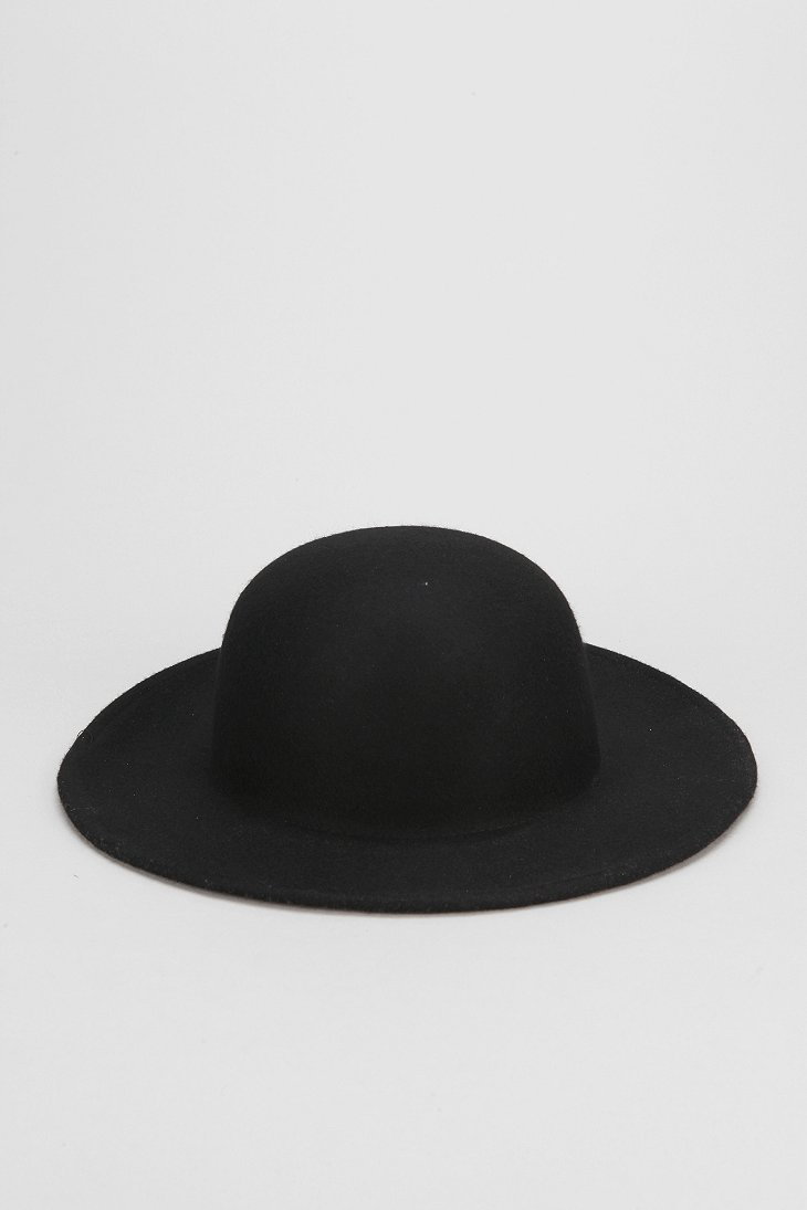 Lyst - Urban Outfitters Wide-Brim Bowler Hat in Black for Men