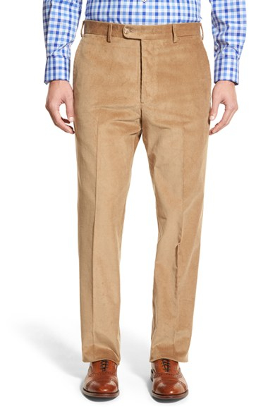 Jb britches J.b. Britches Flat Front Corduroy Trousers in Brown for Men ...