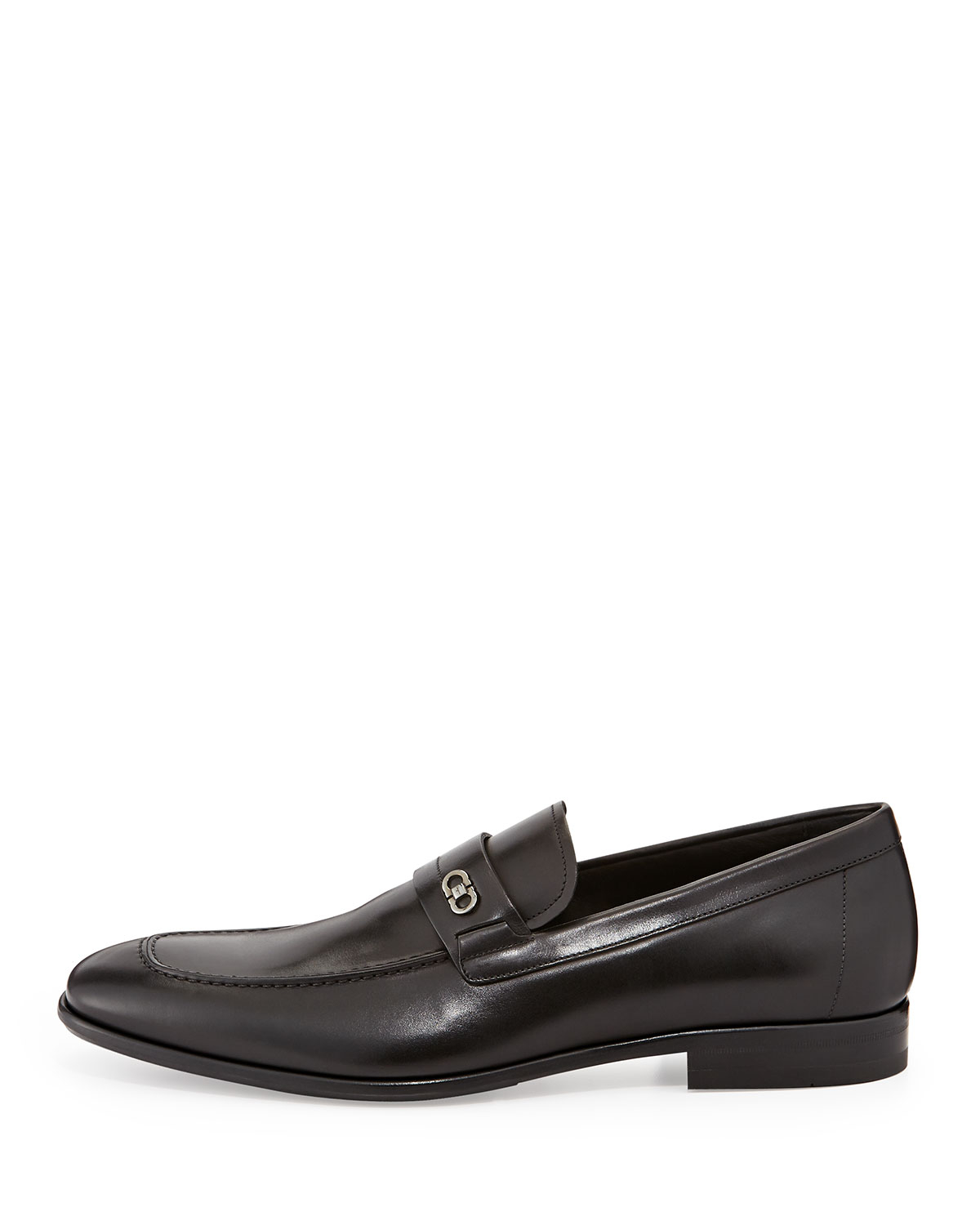 Lyst - Ferragamo Paros Leather Loafers in Black for Men